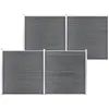 Image de vidaXL Clôture de jardin WPC 699x186 cm Gris