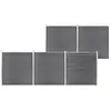 Image de vidaXL Clôture de jardin WPC 872x186 cm Gris