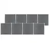 Image de vidaXL Clôture de jardin WPC 1391x186 cm Gris