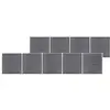 Image de vidaXL Clôture de jardin WPC 1564x186 cm Gris