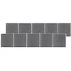 Image de vidaXL Clôture de jardin WPC 1737x186 cm Gris