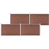 Image de vidaXL Clôture de jardin WPC 699x106 cm Marron