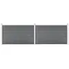 Image de vidaXL Clôture de jardin WPC 353x106 cm Gris