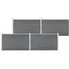 Image de vidaXL Clôture de jardin WPC 699x106 cm Gris