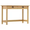 Image de Table console Hill Range avec 2 tiroirs 110x45x74 cm Pin solide