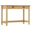 Image de vidaXL Table console Hill Range avec 2 tiroirs 110x45x74 cm Pin solide