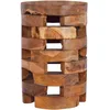 Image de vidaXL Table de Chevet 30x30x45 cm Bois de Teck Massif