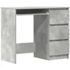Image de vidaXL Bureau Gris béton 90x45x76 cm Bois d’ingénierie
