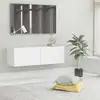 Image de vidaXL Meuble TV Blanc 100x30x30 cm Bois d’ingénierie