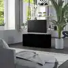 Image de vidaXL Meuble TV Noir 80x34x36 cm Bois d'ingénierie