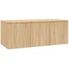 Image de vidaXL Meuble TV, Armoire de Télévision avec Tiroirs, Meuble Télé de Salon Salle de Séjour Intérieur, Scandinave, Chêne Sonoma Bois d’Ingénierie