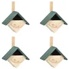 Image de Nichoirs 4 pcs 24x16x30 cm Bois de sapin