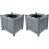 Image de vidaXL Lits surélevés de jardin 2 pcs 30x30x30 cm Bois de sapin massif