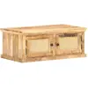 Image de vidaXL Table basse 90x50x35 cm Bois de manguier et canne naturelle