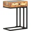 Image de vidaXL Table d'appoint en U 45x30x61 cm Bois de récupération massif