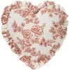 Image de Coussin coeur Whimsical Anna + Nina Rouge taille unique