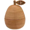 Image de Boîte de rangement en rotin Poire Anna + Nina Naturel taille unique