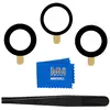 Image de MMOBIEL Lentille en Verre pour Caméra Arrière Compatible avec iPhone 13 Pro / 13 Pro Max 2021 Vitre Appareil Photo avec Double Face Adhésif Pincettes et Chiffon Inclus
