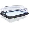 Image de EXIT Toys Dôme de Piscine 300x200cm - Universel pour Piscines Rectangulaires - Eau Propre et Chaude - Installation Facile et Pliable - Parfait pour Les Jours Frais et Les Soirées - Abri de Piscine