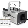 Image de BeamZ SNOW1800 Machine à Neige avec Concentré pour 20 Litres de Liquide Neige - 1800 Watts, Indicateur de Réservoir (3,1L de Capacité), Télécommande, Idéal pour vos Soirées à Thème d'Hiver