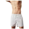 Image de Calvin Klein Short de Bain Homme Medium Drawstring Mi-Long, Blanc (Pvh Classic White), XL