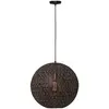 Image de Freelight Suspension Oronero, Ø 40 cm, noir/or, métal