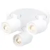 Image de Freelight Spot pour plafond Razza, blanc, Ø 28,5 cm, 3 lampes, métal