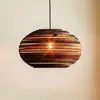 Image de Think Paper Suspension Lazy, Ø 44 cm, marron, carton, E27