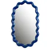 Image de Miroir ovale Zigzag &Klevering Bleu marine taille unique