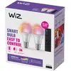 Image de WiZ A60 LED mat WiFi E27 8,5 W RGBW Télécommande Lot de 2