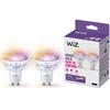 Image de WiZ Smart Bulb, Ampoule LED connecté GU10, Lumière multicolore, Pack de 2