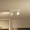 Image de Spot pour plafond LED Philips Bracia à 2 lampes, blanc