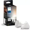 Image de Ampoule LED connectée PHILIPS HUE GU10 White Ambiance pack de 2