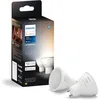 Image de Pack de 2 ampoules LED - PHILIPS HUE - Spot GU10 - Blanc chaud à blanc froid