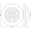 Image de Ventilateur de plafond LED Philips Amigo, blanc, 49 cm, CCT, DC