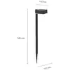 Image de Philips Lampe sur piquet LED solaire Vynce, tête 10,5 x 10,5 cm