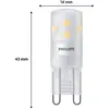 Image de Philips ampoule à broches LED G9 1,9 W 220 lm 2700 K mat lot de 3