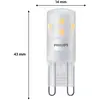 Image de Philips ampoule à broches LED G9 1,9 W 220 lm 2700 K mat 6 pièces