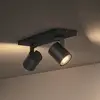 Image de Philips Hue Runner Spot LED à 2 lampes, interrupteur à variateur, noir