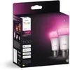 Image de Ampoule LED connectée PHILIPS HUE E27 White&Color Ambiance pack de 2