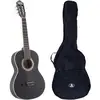 Image de LaPaz C30BK guitare classique format 3/4 noire + housse
