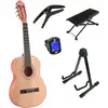 Image de LaPaz C30N guitare classique format 3/4 natural + stand + accessoires