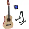 Image de LaPaz 002 NT guitare classique taille 1/2 Natural avec stand et accordeur