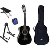 Image de LaPaz 002 BK guitare classique format 3/4 noire + accessoires