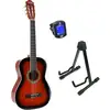 Image de LaPaz 002 SB guitare classique format 3/4 Sunburst + stand + accordeur