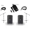 Image de JBL EON ONE Compact (2 x), micros Electro-Voice (2 x), pieds et câbles