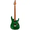 Image de Fazley Sunrise Series Seawave Transparent Green guitare électrique avec housse deluxe