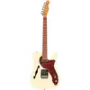 Image de Fazley Sunset Series Tortoise Olympic White guitare électrique avec housse