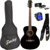 Image de Fazley W40-BK-3/4 pack débutant guitare folk