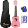 Image de Fazley K21P-W pack débutant ukulélé soprano